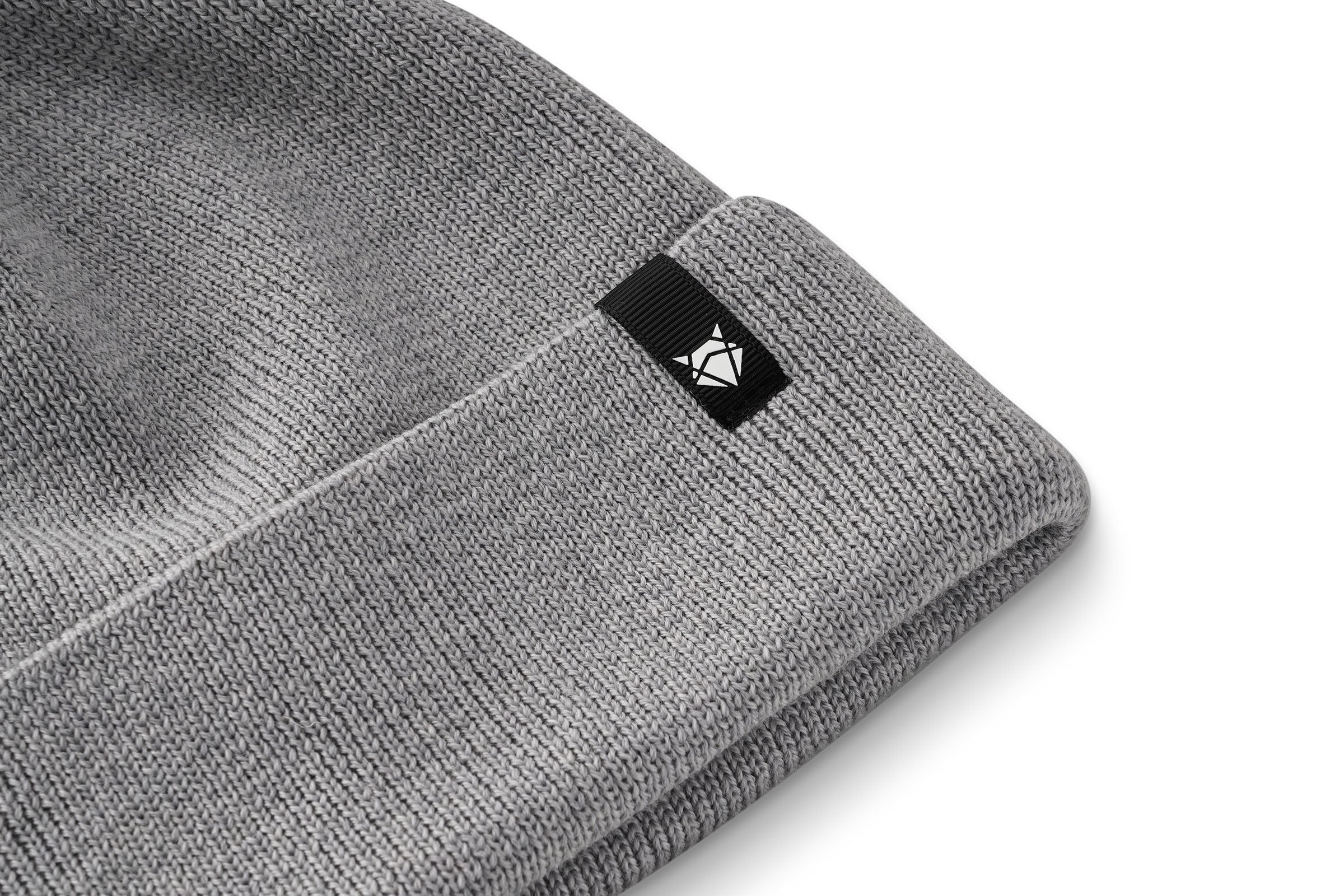 INCYLENCE MERINO BEANIE LIGHT GREY - Image 4