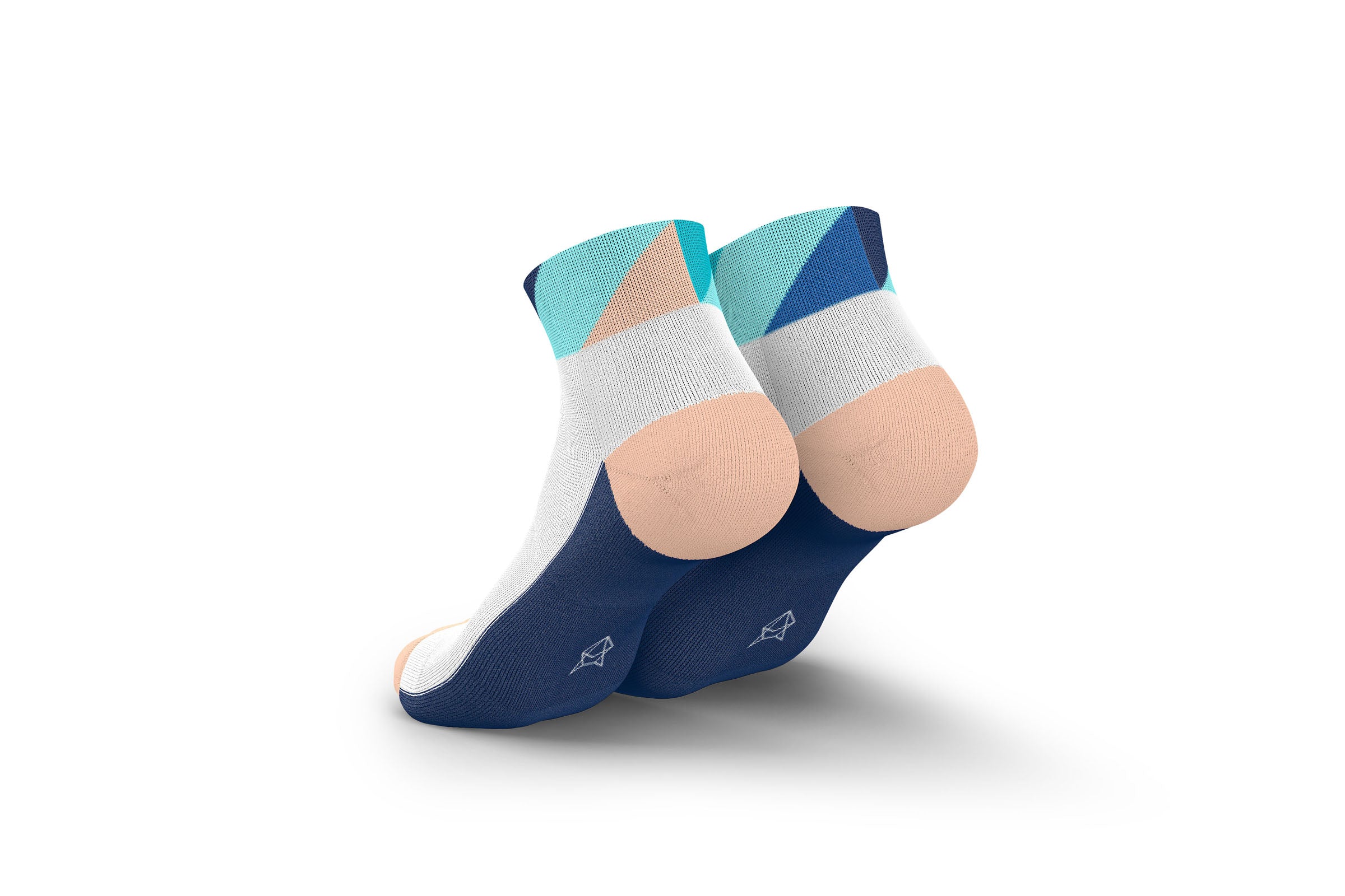 INCYLENCE RUNNING POLYGONS SHORT NAVY MINT - Image 5